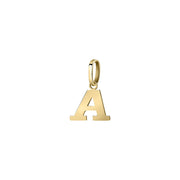 Woman Letter "A" Gold 9K Pendant