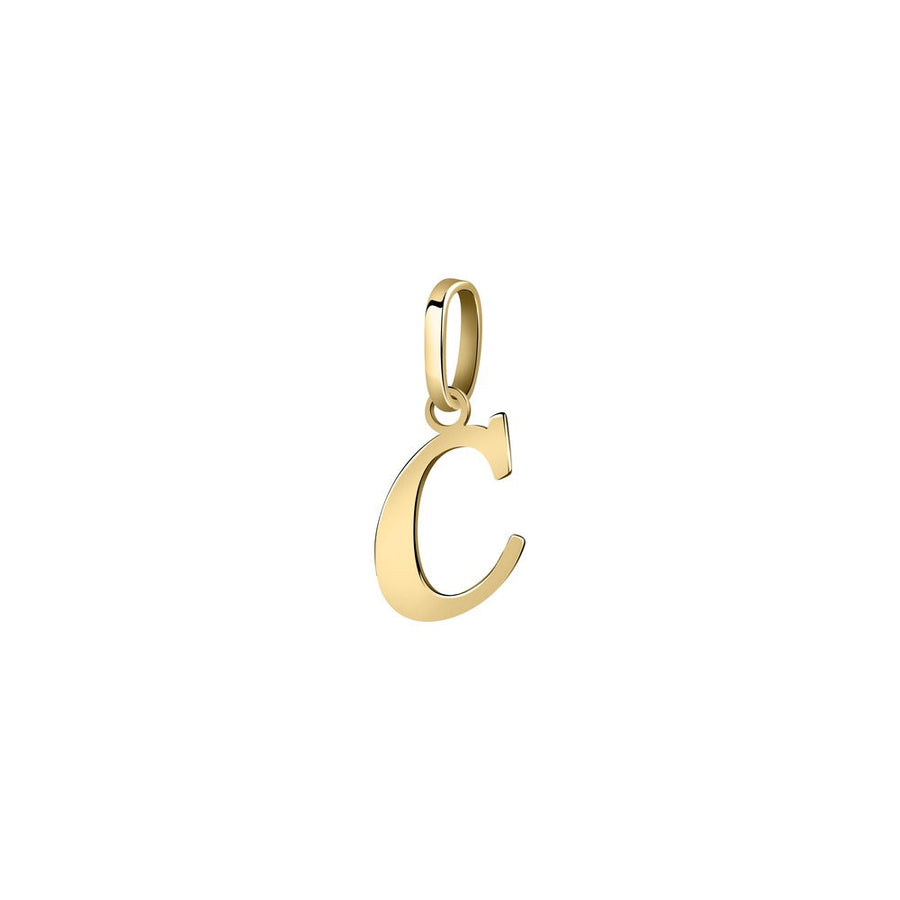 Woman Letter "C" Gold 9K Pendant
