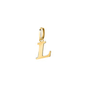 Woman Letter "L" Gold 9K Pendant