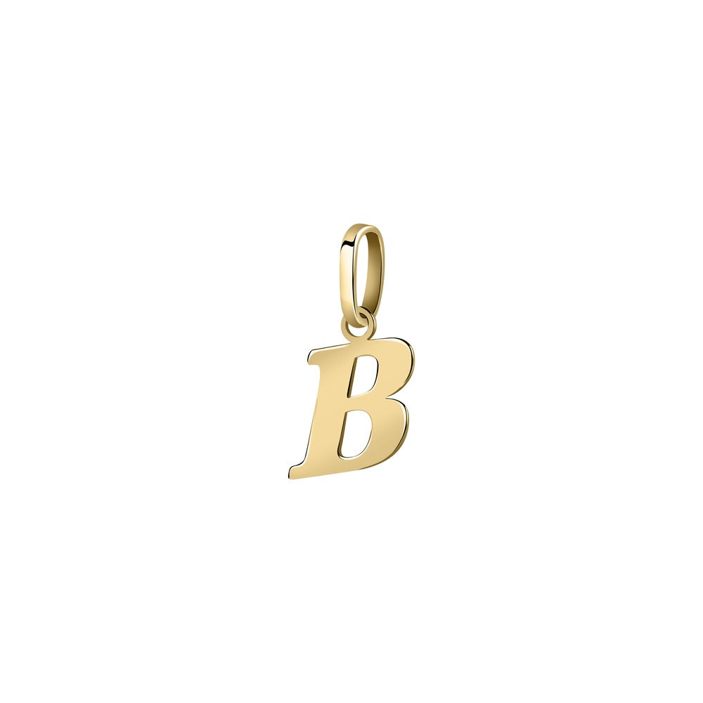 Woman Letter "B" Gold 9K Pendant