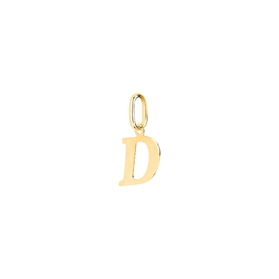 Woman Letter "D" Gold 9K Pendant