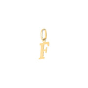 Woman Letter "F" Gold 9K Pendant
