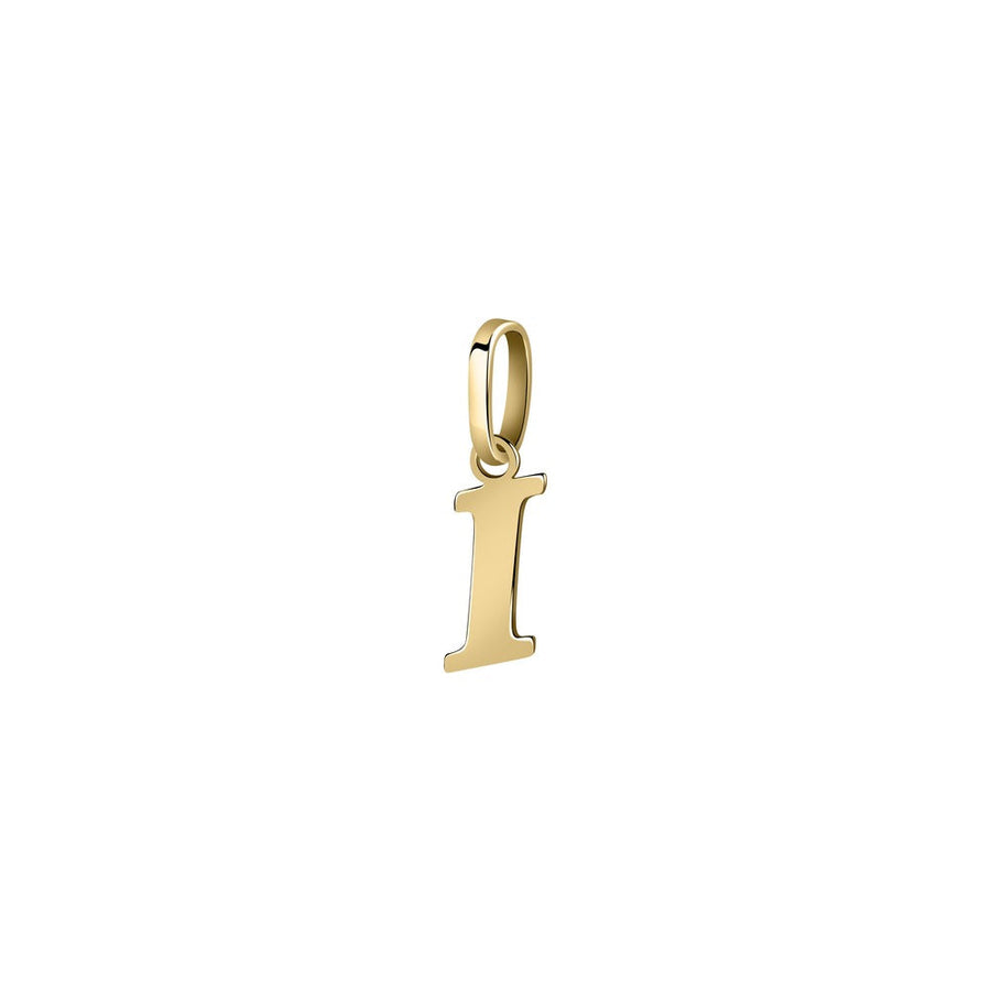 Woman Letter "I" Gold 9K Pendant