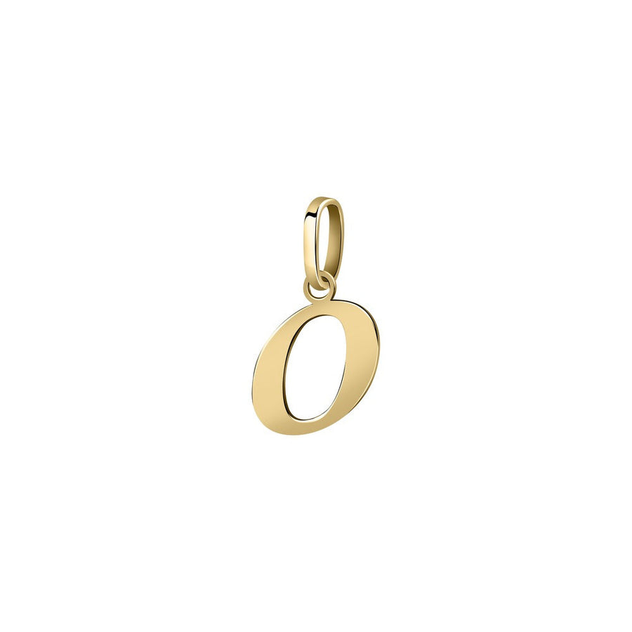 Woman Letter "O" Gold 9K Pendant