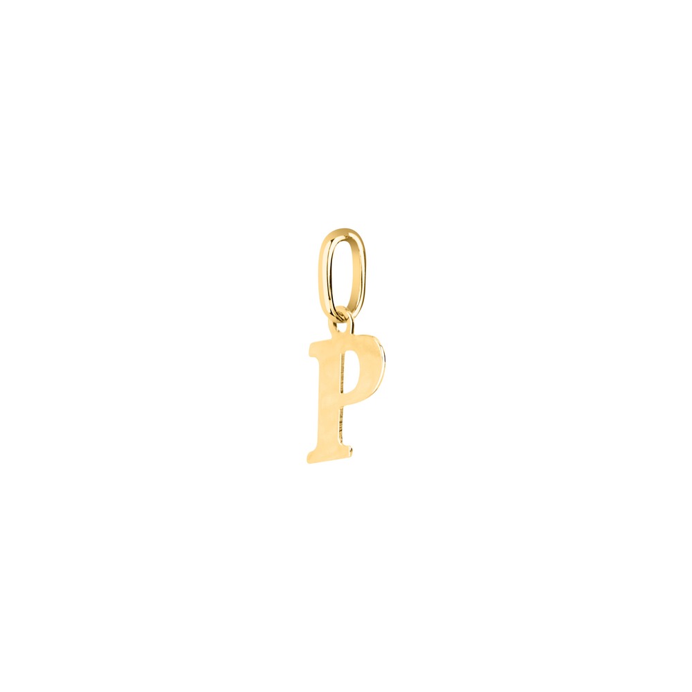 Woman Letter "P" Gold 9K Pendant