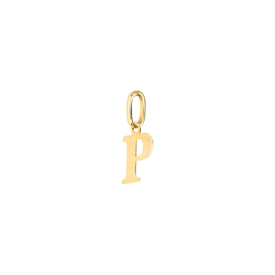 Woman Letter "P" Gold 9K Pendant