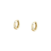 Woman Gold Bold Gold Anniversary 9K Earrings
