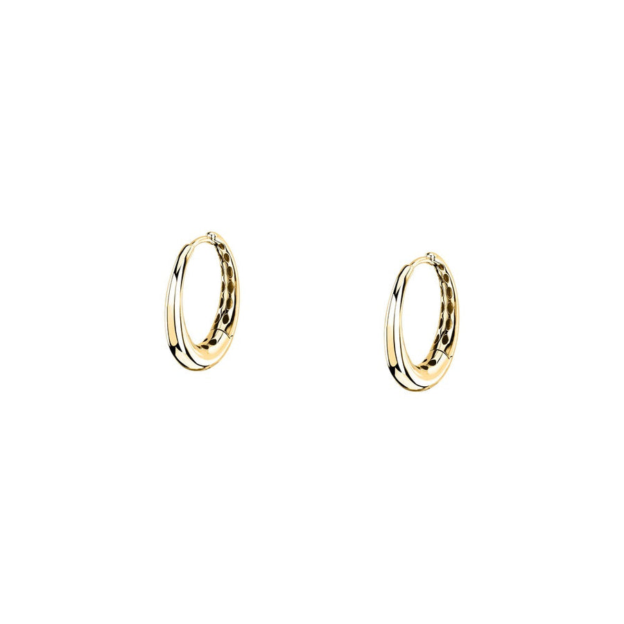 Woman Gold Bold Gold Anniversary 9K Earrings