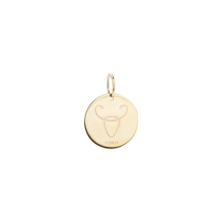 Woman Taurus Zodiac Gold 9K Pendant