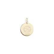 Woman Cancer Zodiac Gold 9K Pendant
