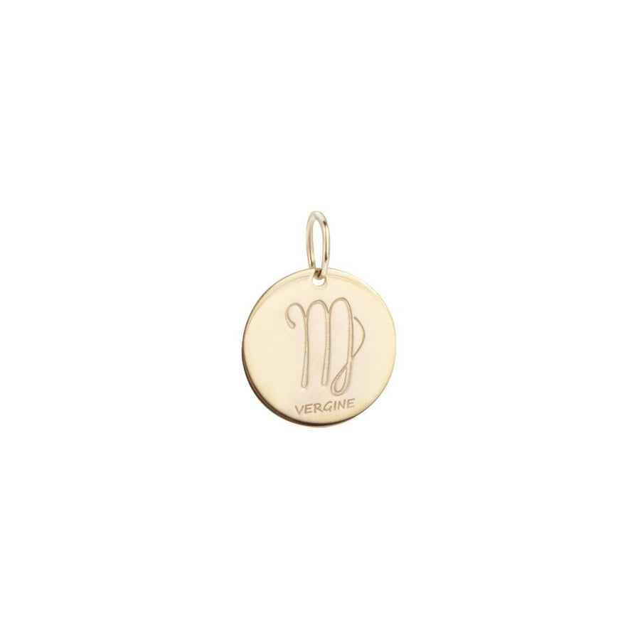 Woman Virgo Zodiac Gold 9K Pendant