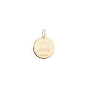 Woman Libra Zodiac Gold 9K Pendant
