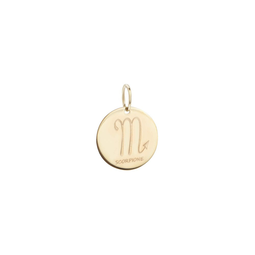 Woman Scorpio Zodiac Gold 9K Pendant