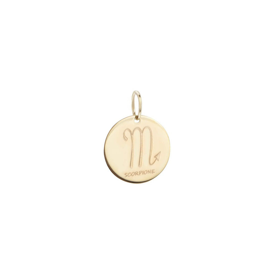 Woman Scorpio Zodiac Gold 9K Pendant