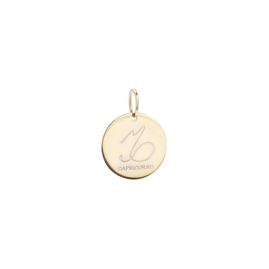 Woman Capricorn Zodiac Gold 9K Pendant