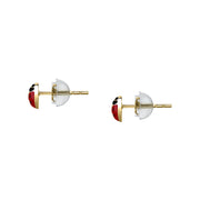 Kids B-Baby Gold Lady Bug 9K Earrings