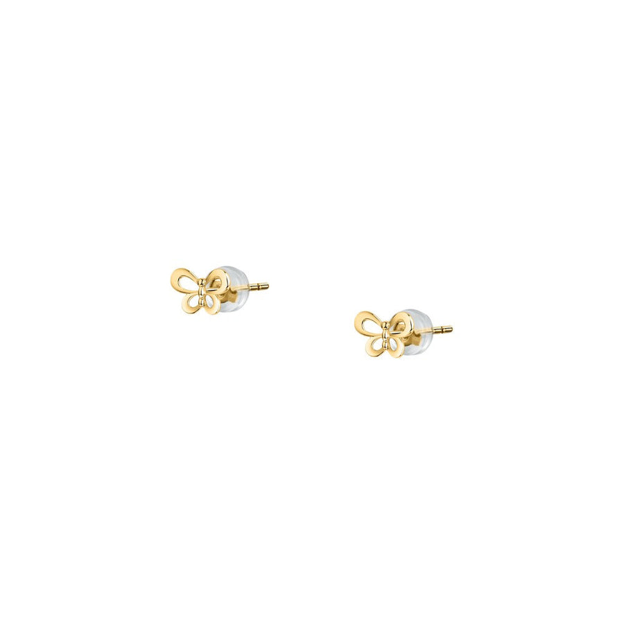 Kids B-Baby Gold Butterfly 9K Earrings