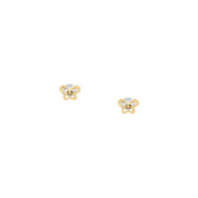 Kids B-Baby Gold Butterfly 9K Earrings