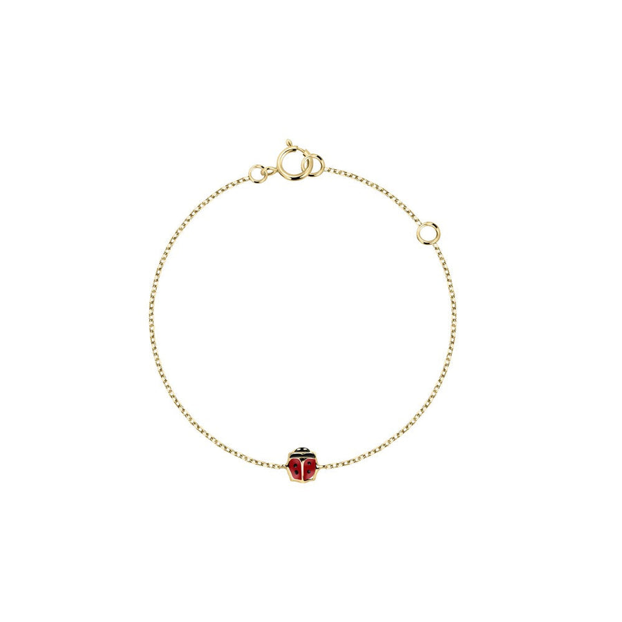 Kids B-Baby Gold Lady Bug 9K Bracelet