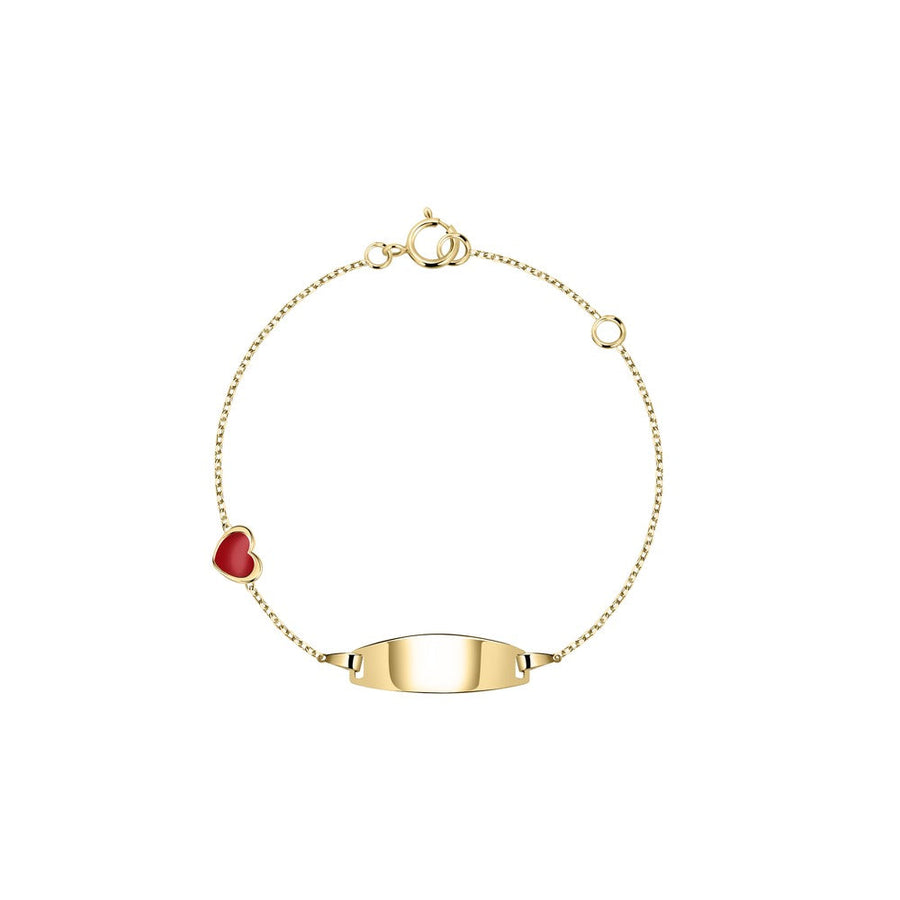 Kids B-Baby Gold Heart 9K Bracelet