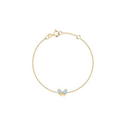 Kids B-Baby Gold Butterfly 9K Bracelet