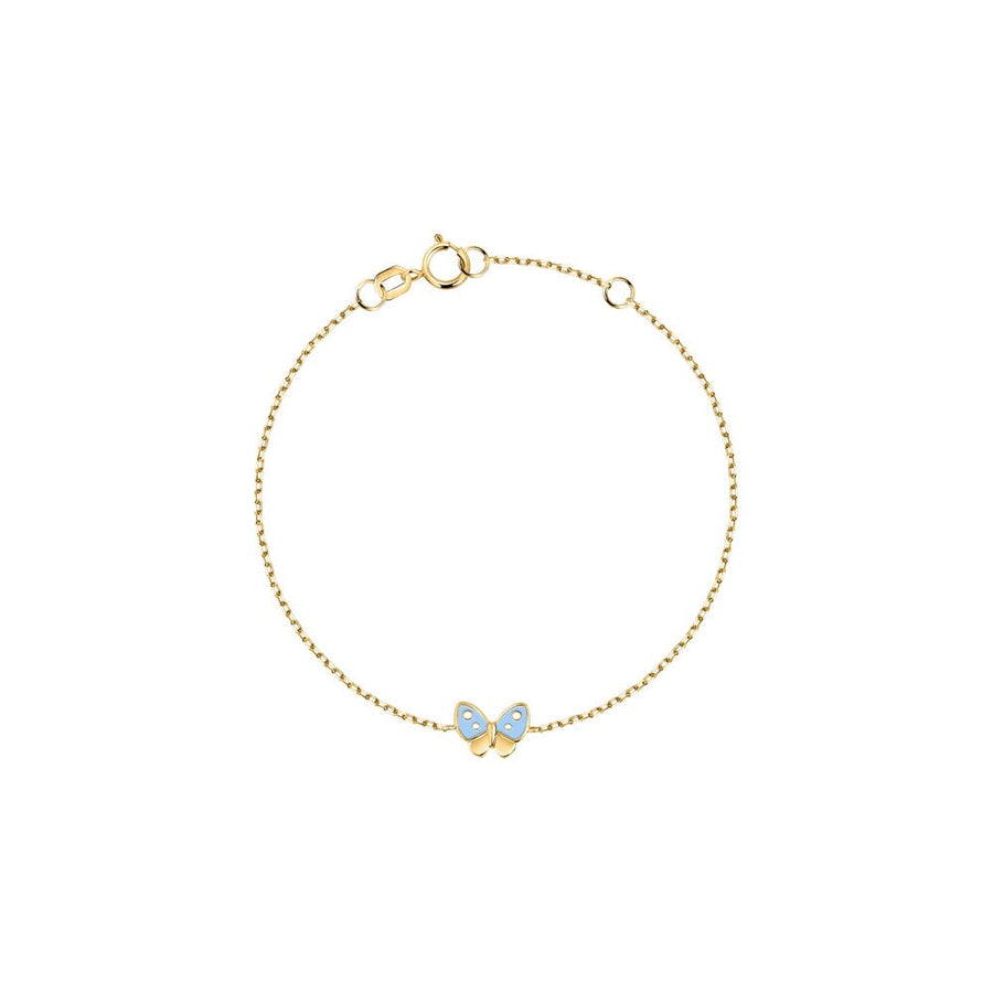 Kids B-Baby Gold Butterfly 9K Bracelet