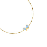 Kids B-Baby Gold Butterfly 9K Bracelet