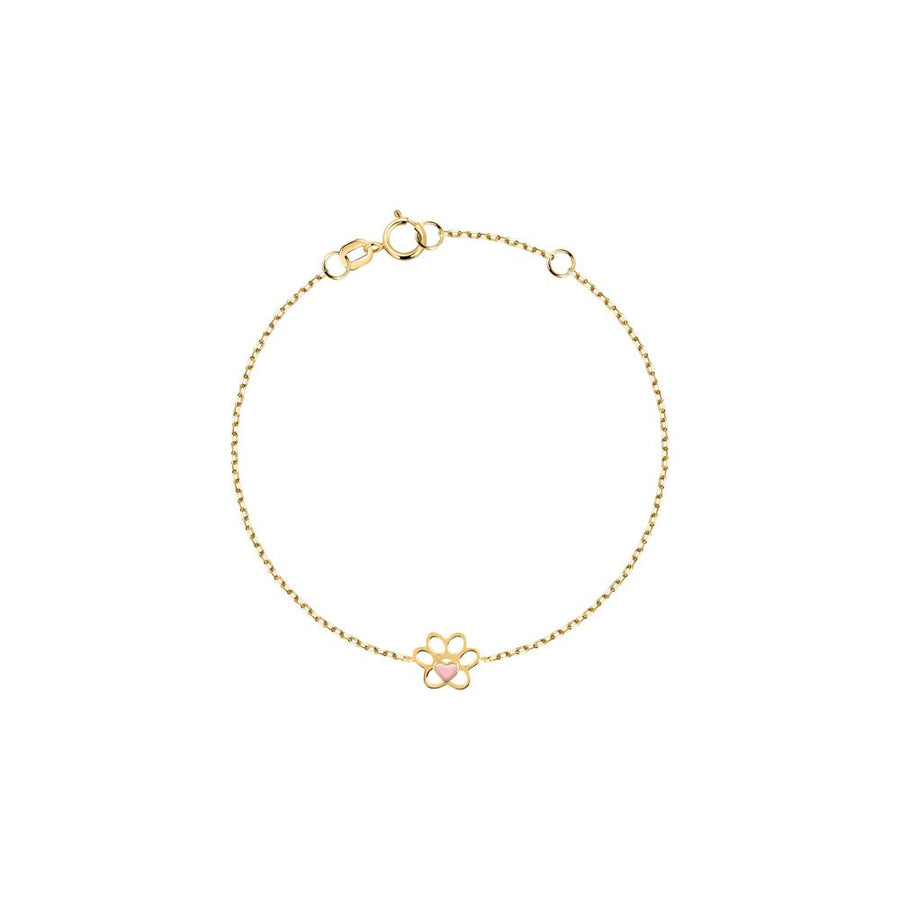 Kids B-Baby Gold Flower 9K Bracelet