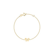 Kids B-Baby Gold Butterfly 9K Bracelet