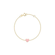 Kids B-Baby Gold Heart 9K Bracelet