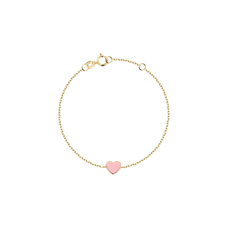 Kids B-Baby Gold Heart 9K Bracelet