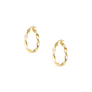 Woman Creole Gold Anniversary 9K Earrings