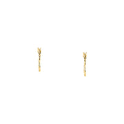 Woman Creole Gold Heart 9K Earrings