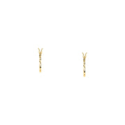 Woman Creole Gold Heart 9K Earrings