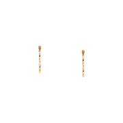 Woman Creole Gold Heart 9K Earrings