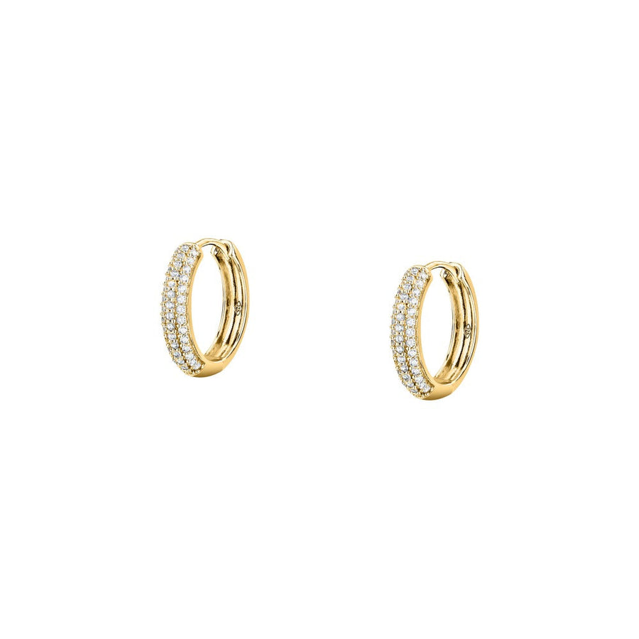 Woman Oxyde Gold Anniversary 9K Earrings