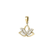Women Ciondoli Gold Lotus 9K Pendant
