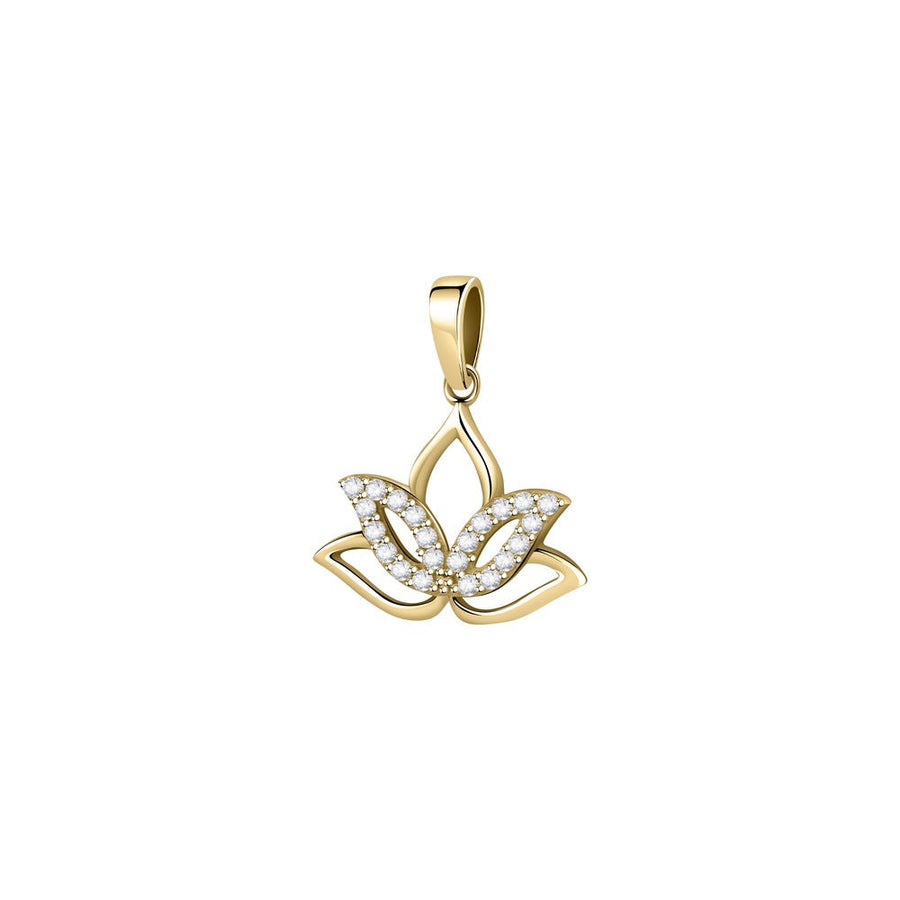 Women Ciondoli Gold Lotus 9K Pendant