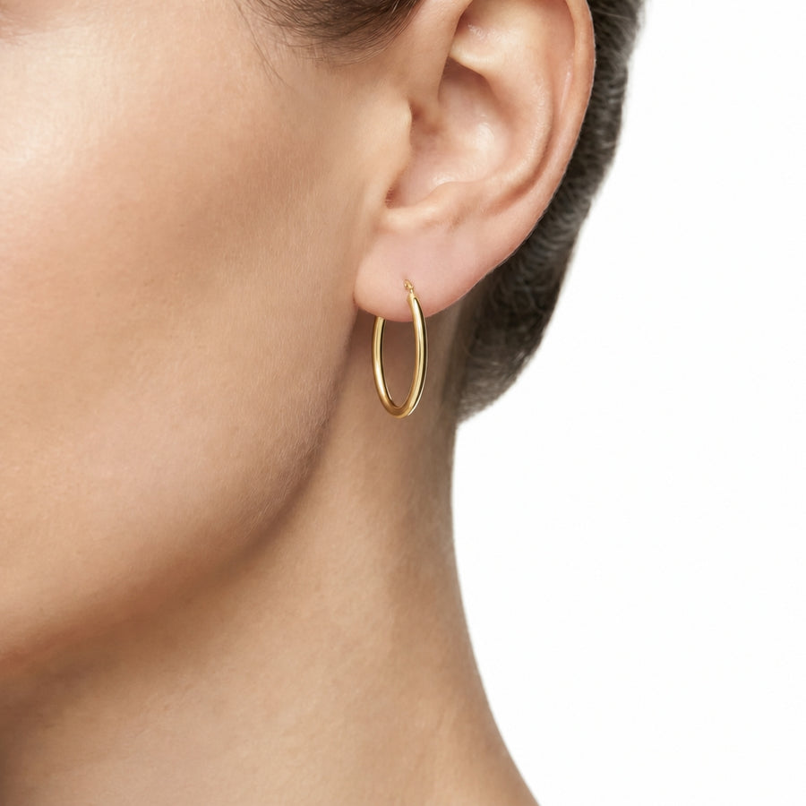 Woman Creole Gold Anniversary 9K Earrings