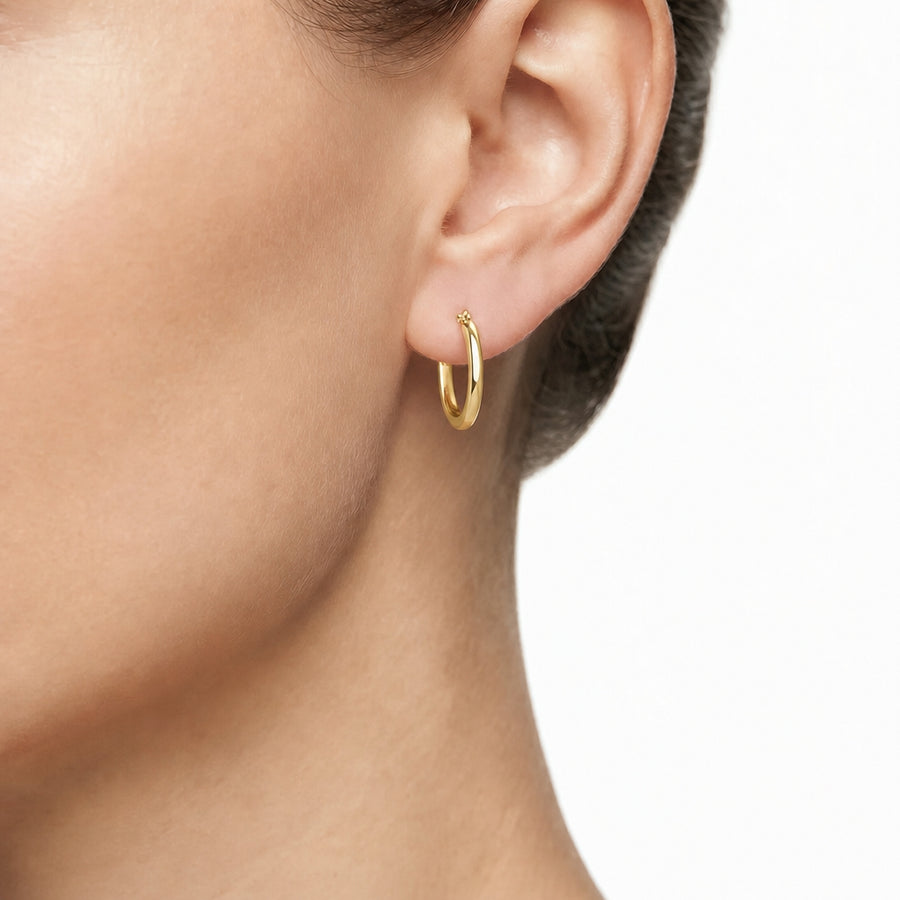 Woman Creole Gold Anniversary 9K Earrings