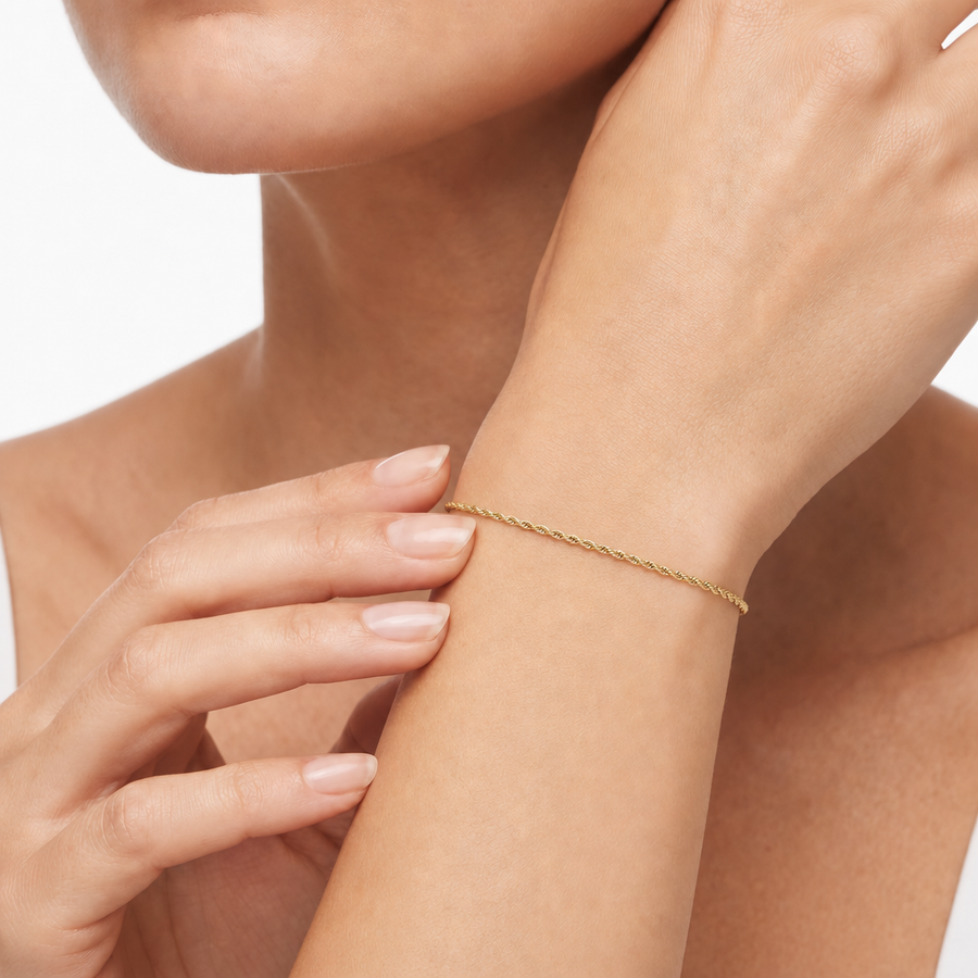 Woman Corda Gold 9K Bracelet