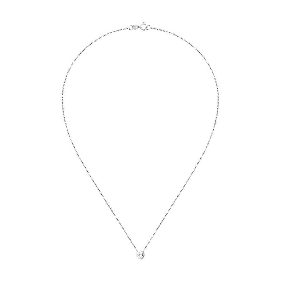 Woman Promessa Damore Diamonds 9K Necklace