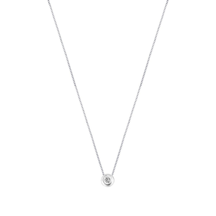 Woman Promessa Damore Diamonds 9K Necklace