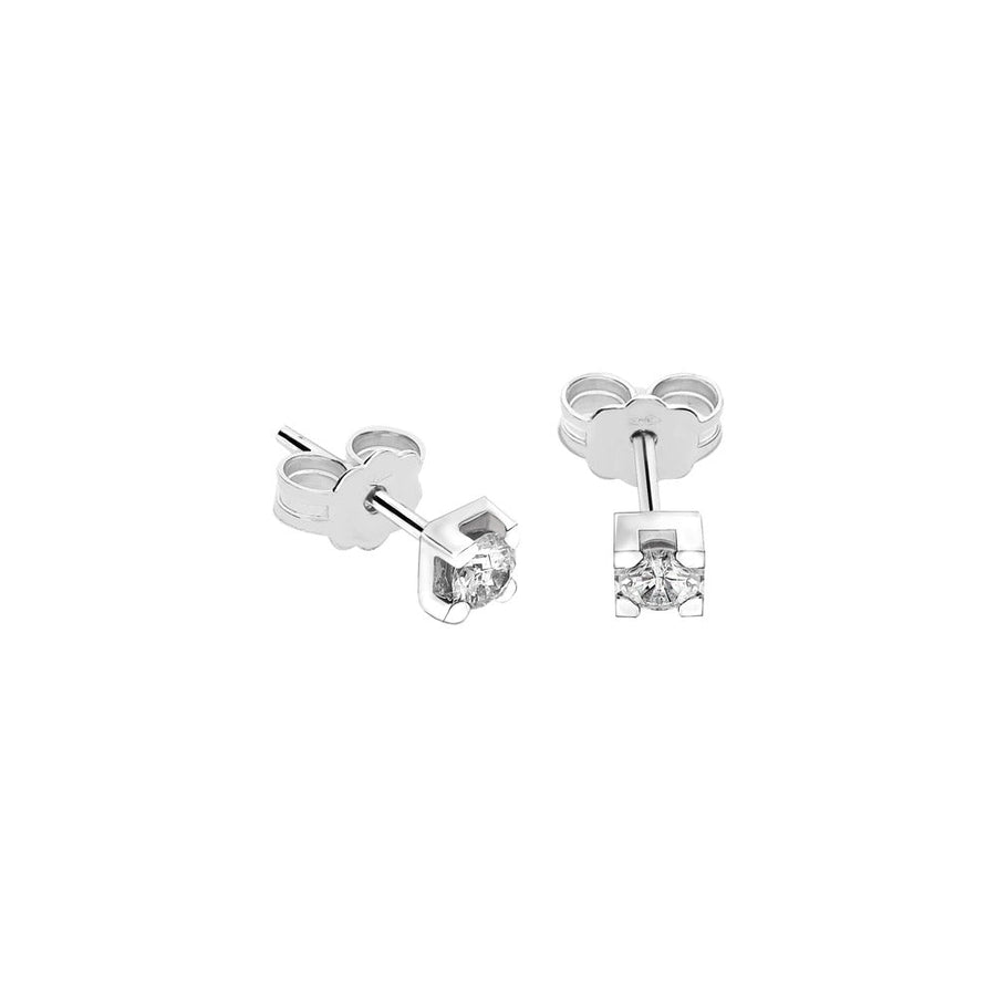 Woman Promessa Damore Diamonds 9K Earrings