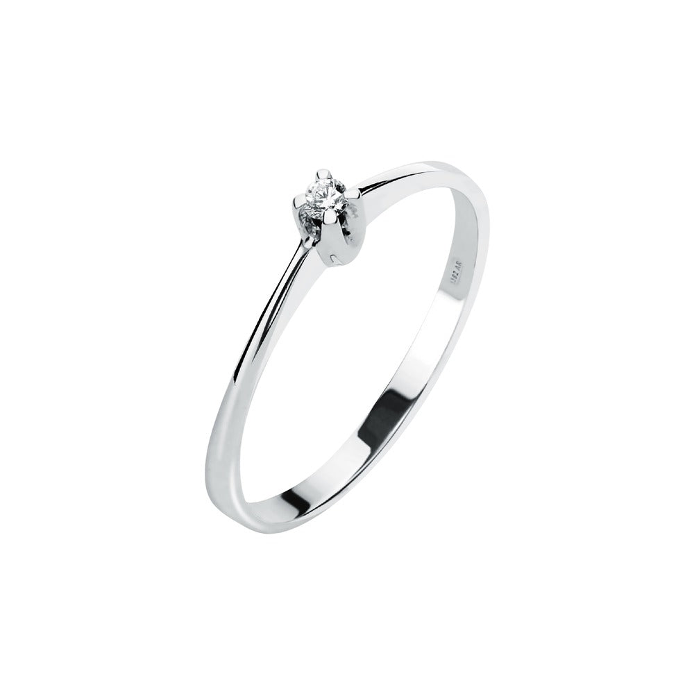 Woman Promessa Damore Engagement 9K Ring