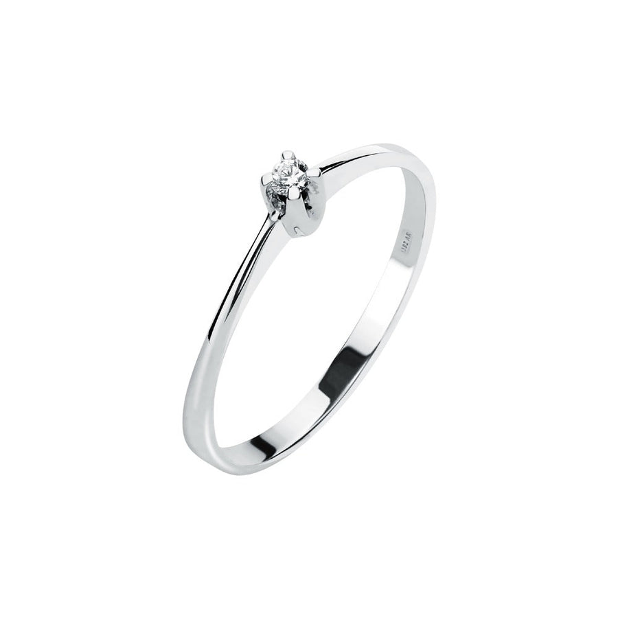 Woman Promessa Damore Engagement 9K Ring