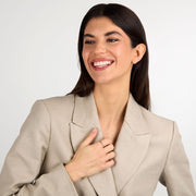 خاتم نسائي إنفينيتي ألماس ذهب عيار 9