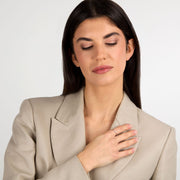 خاتم نسائي إنفينيتي ألماس ذهب عيار 9