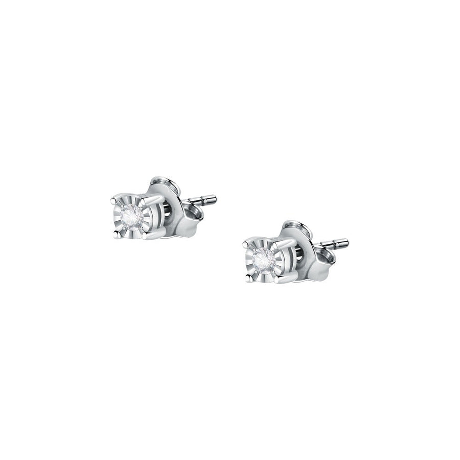 Woman Petite Etoile Diamonds 9K Earrings
