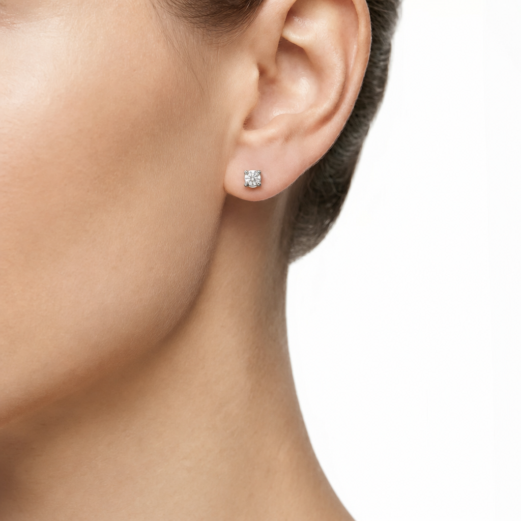 Woman Petite Etoile Diamonds 9K Earrings